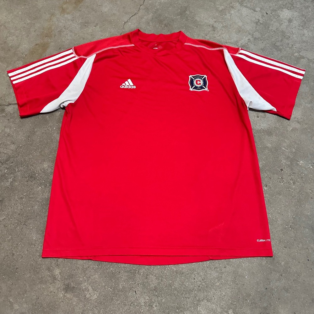 Adidas Chicago Fire 2018/2019 Home Soccer Jersey Men XL Red MLS Climalite APU018